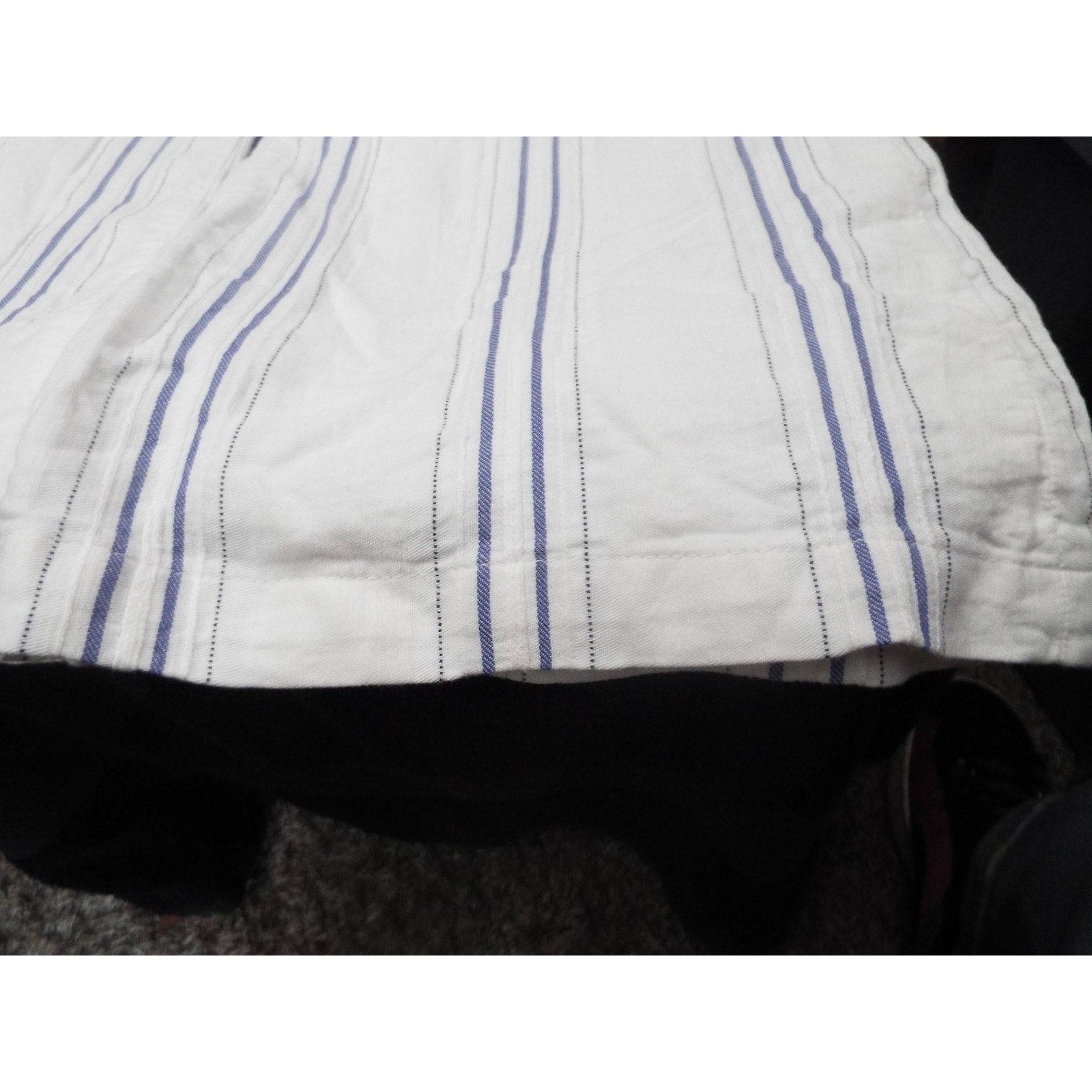 Allen Schwartz White Striped Flare 3/4 Pants Sz 8 Nwt — image 2 of 7
